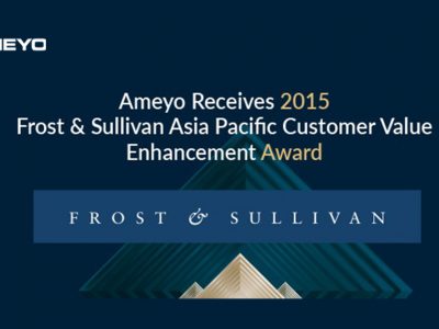 Ameyo Receives 2015 Frost & Sullivan Asia Pacific Customer Value Enhancement Award