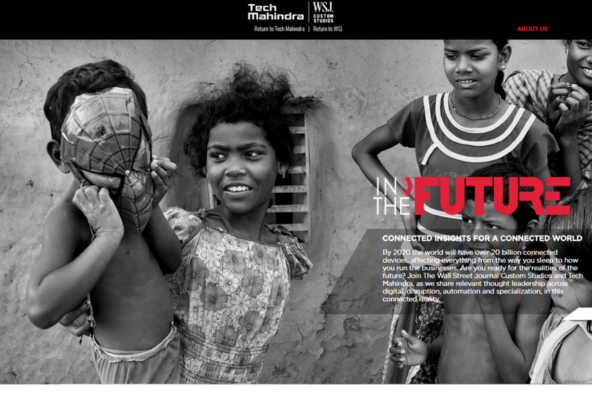 TECH MAHINDRA AND WSJ. JOINS  TO BUILD ‘THE FUTURE’ IN DIGITAL AND PRINT