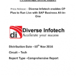 ‘Diverse Infotech enables CP Plus to Run Live with SAP Business All-in-One