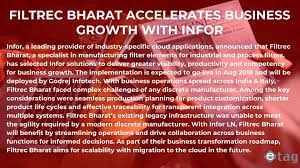 Filtrec Bharat Accelerates Business Growth With Infor