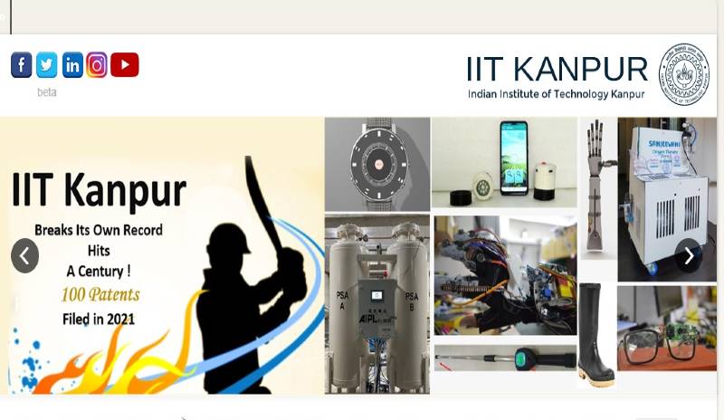 IIT Kanpur filed a record-breaking 107 patents in 2021