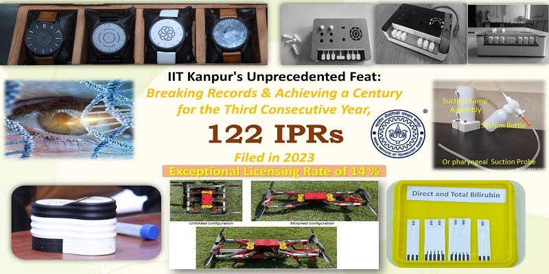 IIT Kanpur establishes new milestones in Research & Innovation by filing record-breaking 122 IPRs in 2023