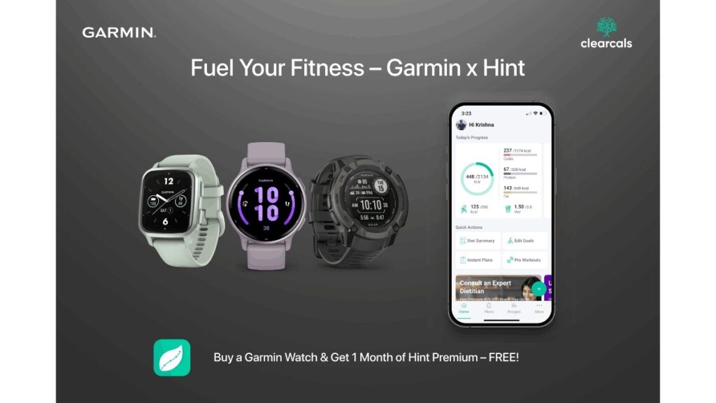 Clearcals Partners with Garmin India to Enhance Health and Fitness Tracking