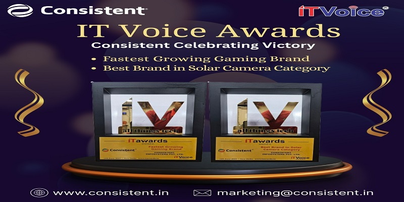 Consistent Shines with Top Industry Awards for Gaming Innovation and Solar Camera Excellence