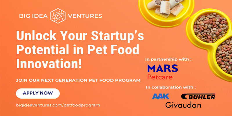Big Idea Ventures and Mars Petcare Launch 2025 Global Pet Food Innovation Program in Collaboration with AAK, Bühler, and Givaudan