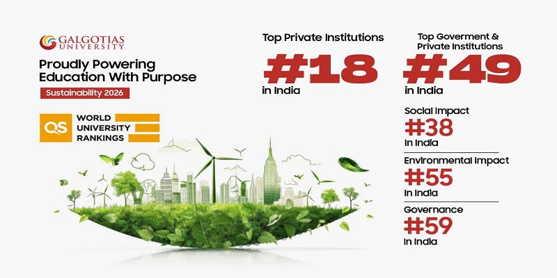 Galgotias Among India’s Top Institutions in QS Sustainability 2026 Rankings