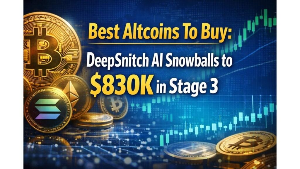 Best Altcoins To Buy: Coinbase Launches Prediction Markets and Stock Trading, DeepSnitch AI Presale Snowballs to $830K in Stage 3