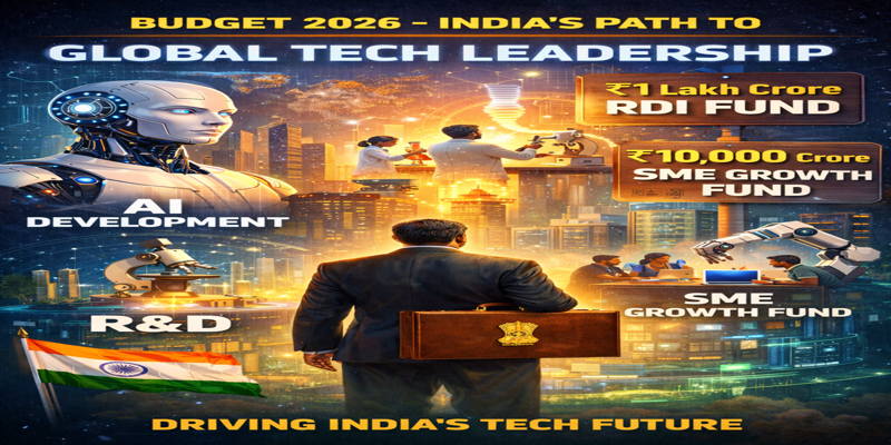 Budget 2026 – India’s path to Global Tech Leadership with AI, R&D, ₹1 lakh crore RDI Fund, and ₹10,000 Crore SME growth fund
